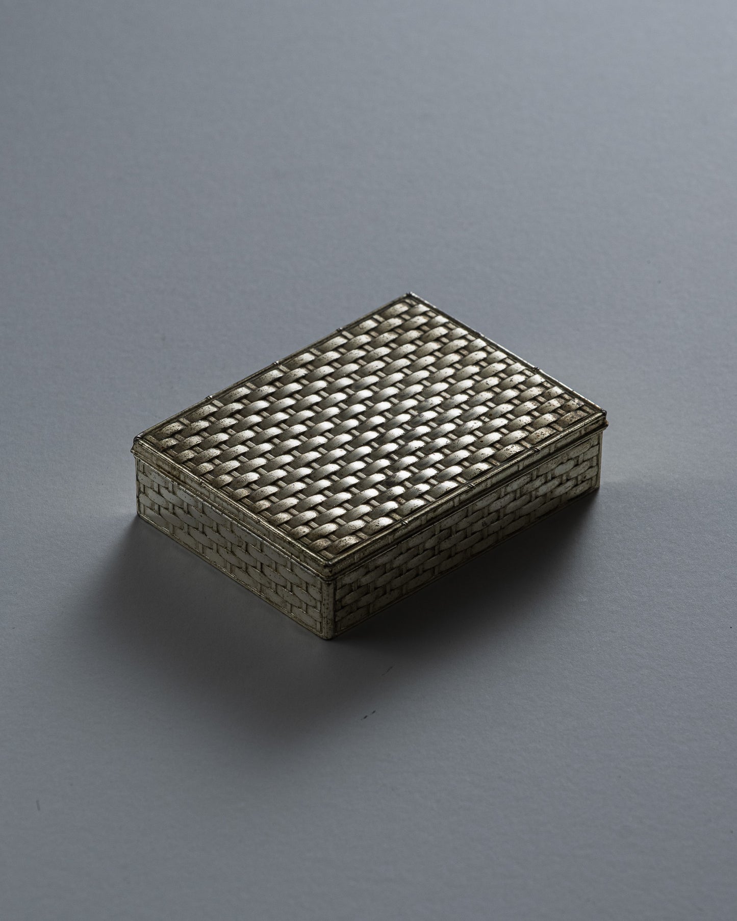 SILVER-PLATED METAL BOX