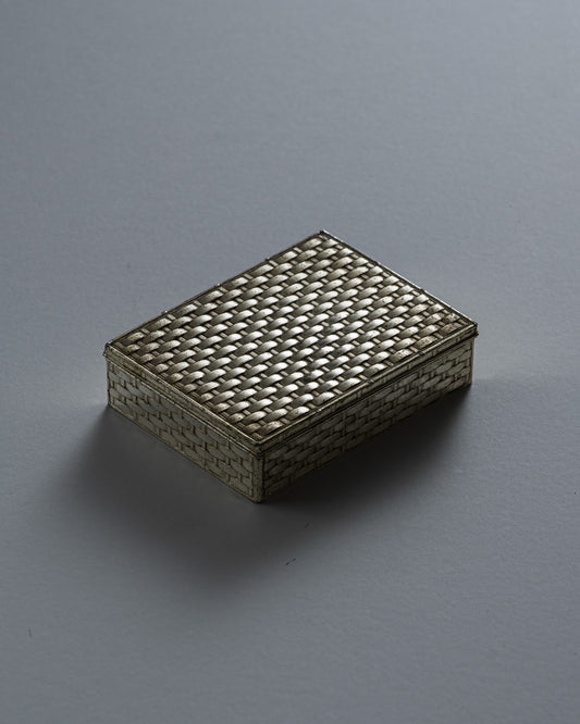 SILVER-PLATED METAL BOX