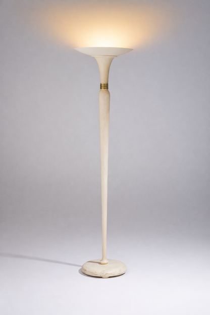 LAMPADAIRE EN BOIS ET OR, 1930s