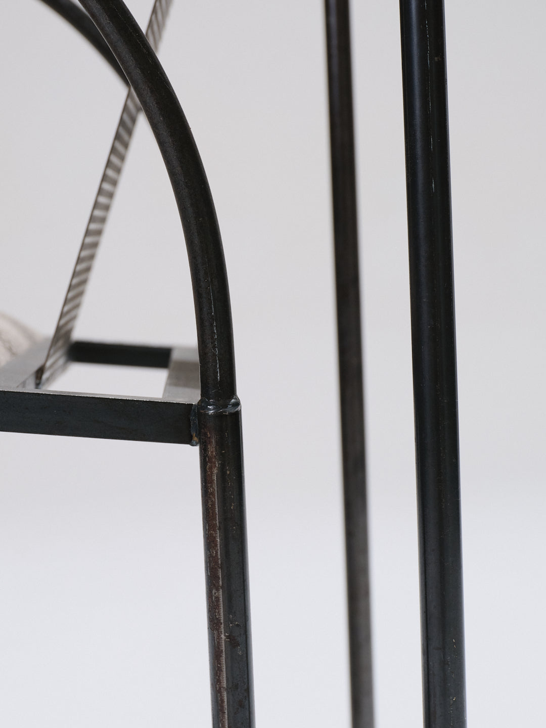 POST-MODERN METAL ARMCHAIR, ANDERL KAMMERMEIER, 1980s