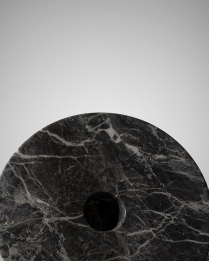 BOUGEOIR EN MARBRE GRIS