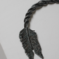 “ARROW” NECKLACE IN SILVER-PLATED BRONZE