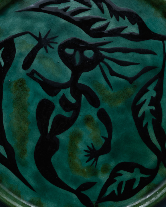 Ceramic plate, Jean Lurçat, 1950s