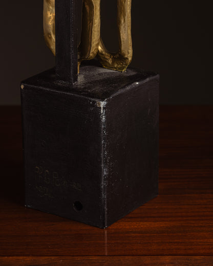 BRONZE SCULPTURE, PAPINEAU, 1970s