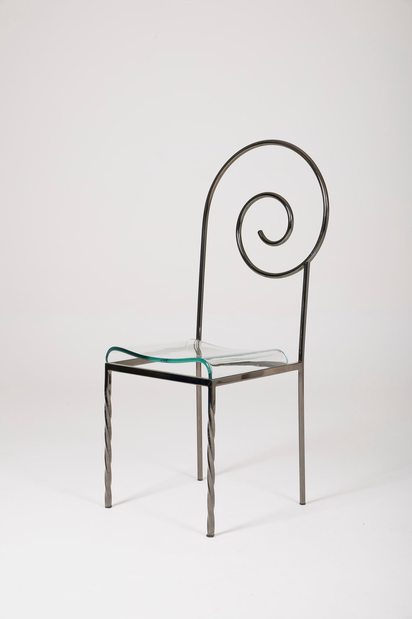 PAIR OF LUIGI SERAFINI “SUSPIRAL” CHAIRS, 1980s