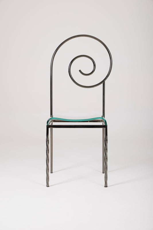 LUIGI SERAFINI “SUSPIRAL” CHAIR, 1980s