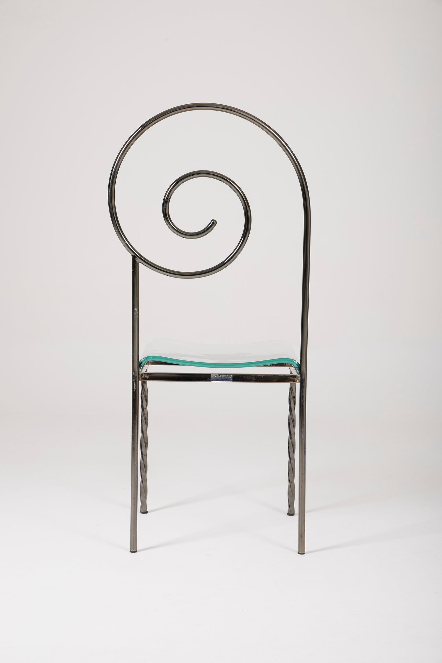 PAIR OF LUIGI SERAFINI “SUSPIRAL” CHAIRS, 1980s