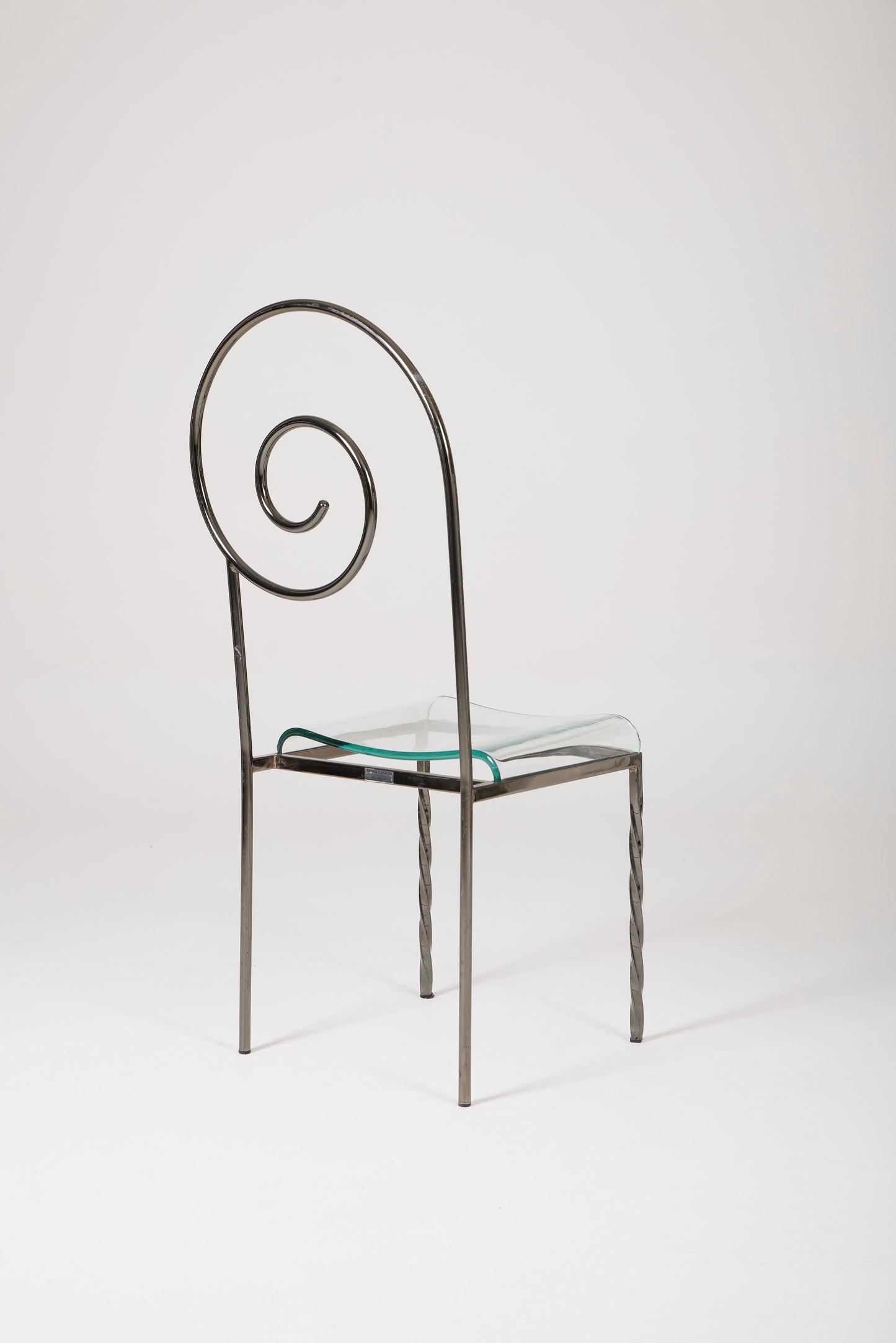 PAIR OF LUIGI SERAFINI “SUSPIRAL” CHAIRS, 1980s