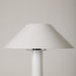 PAIR OF WHITE BENT KARLBY LAMPS