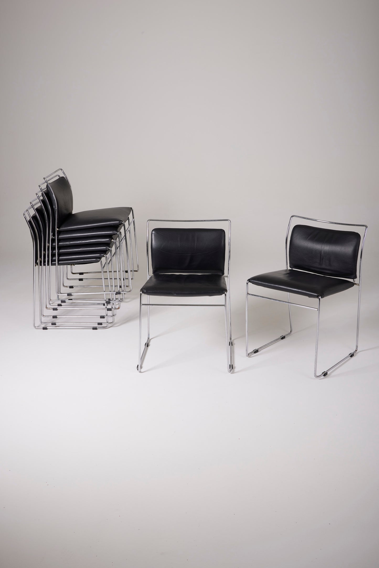 SET OF 8 KAZUHIDE TAKAHAMA CHAIRS, 1970s