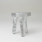 SILVER TRIPOD STOOL