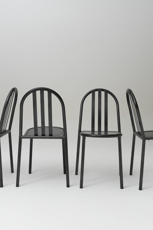 SET OF 4 MALLET STEVENS CHAIRS, 1980s