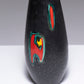 BLACK EARTHENWARE VASE, 1950s