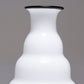 VASE EN VERRE BLANC MURANO, 1980s