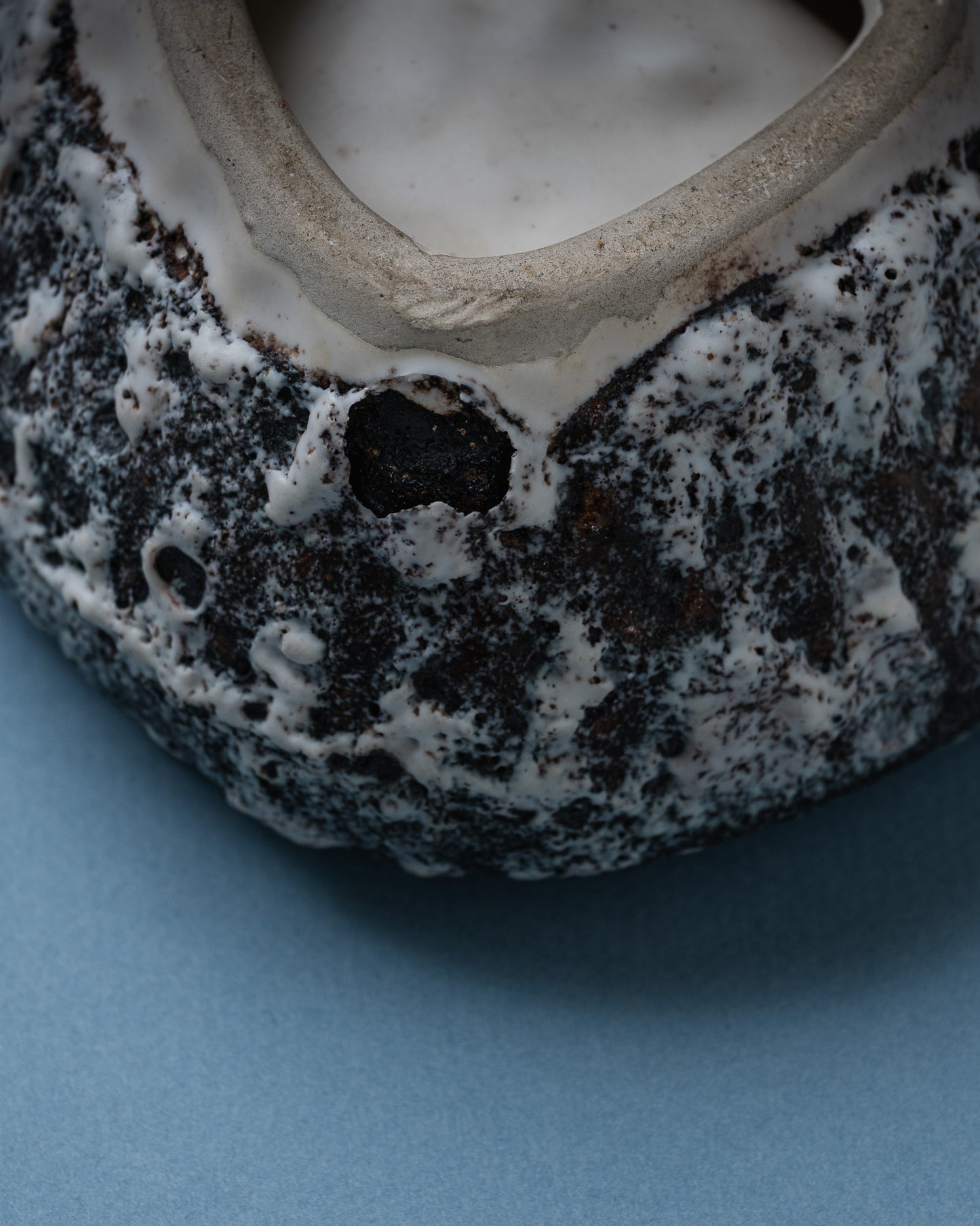 FAT LAVA CERAMIC ASHTRAY, VALLAURIS, 1960s