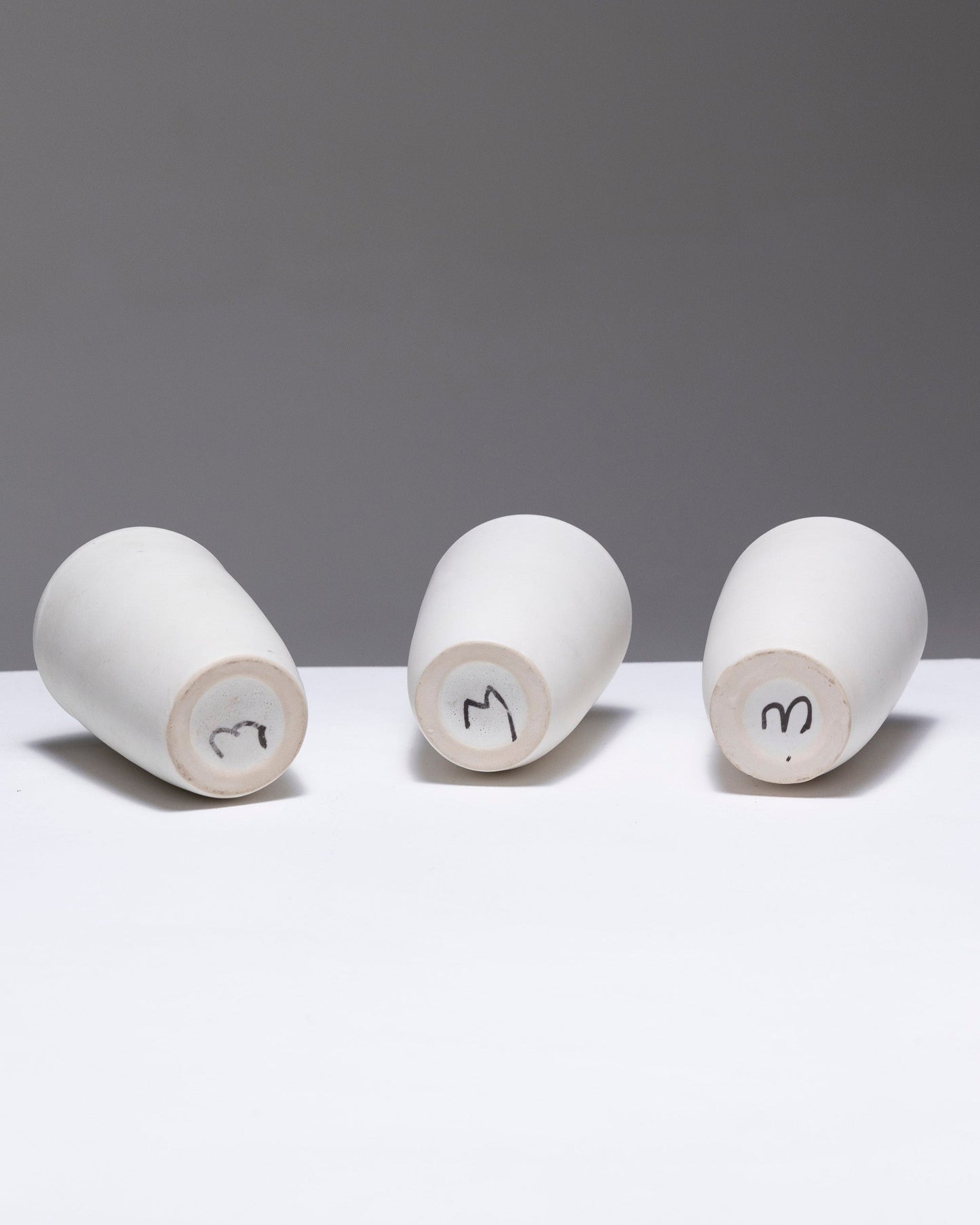 THREE KERAMOS CERAMIC CUPS, 1960s