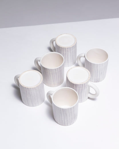 SET OF 6 PORCELAIN MUGS, FASOLD &amp; STAUCH, 1960s