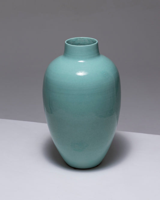 OVOID CERAMIC VASE, HENRI CHAUMEIL, 1930s