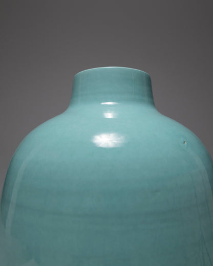 OVOID CERAMIC VASE, HENRI CHAUMEIL, 1930s