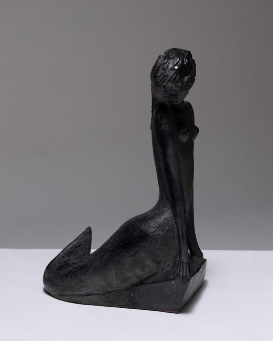 TERRACOTTA MERMAID SCULPTURE, ELIE VAN DAMME, 1970s