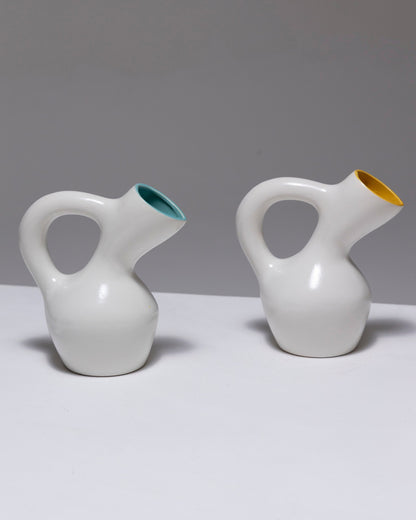 TWIN EARTHENWARE PITCHER, 1950s