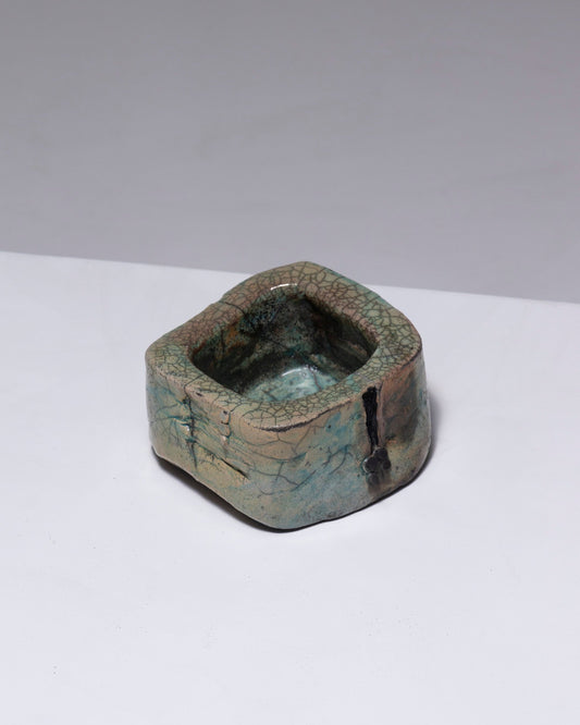 COUPE EN CÉRAMIQUE RAKU, FRANÇOIS JARLOV, 1990s