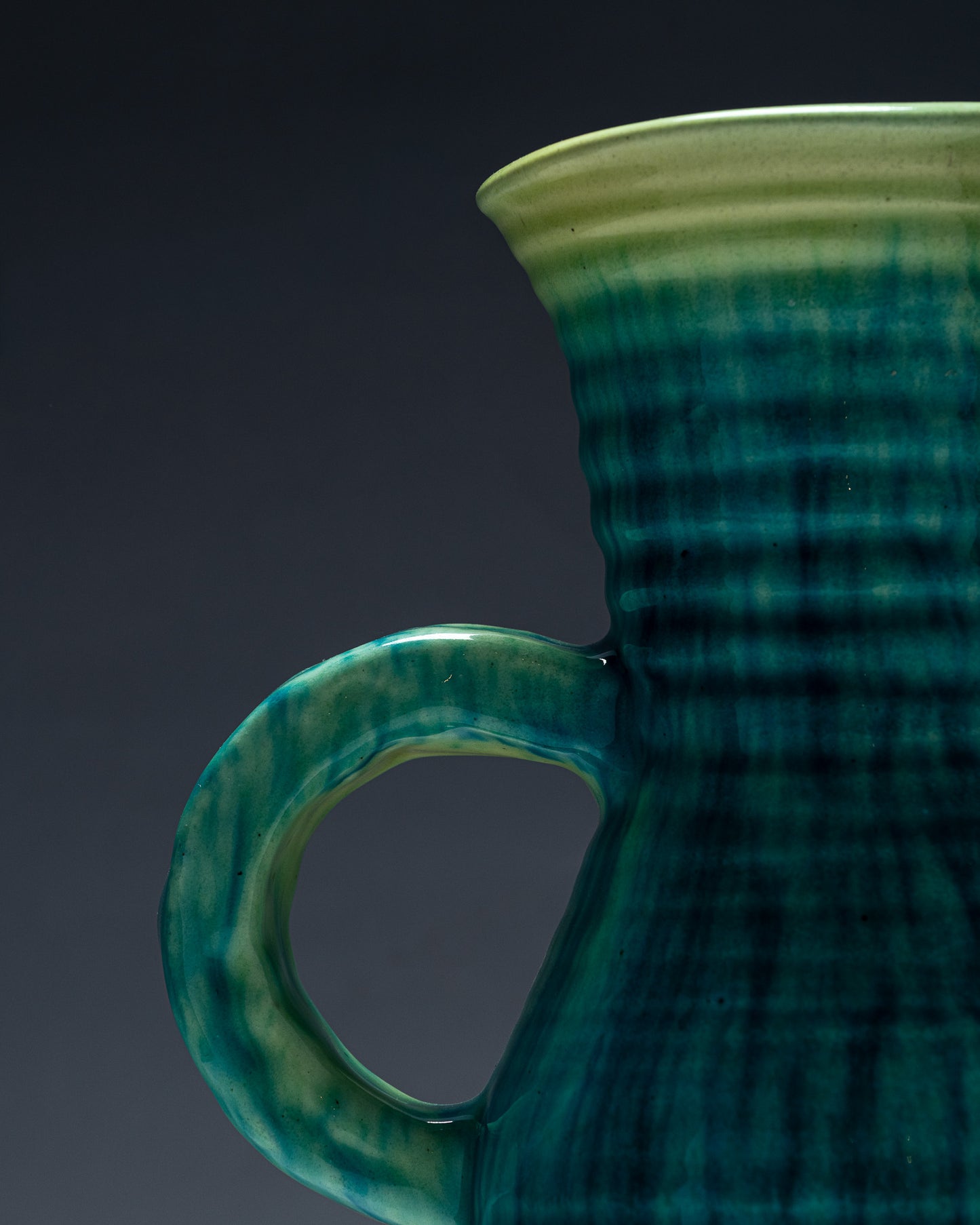 GRAND VASE/PICHET EN FAÏENCE, ACCOLAY, 1950s