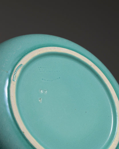 TURQUOISE CERAMIC CIRCULAR CUP, 1950s