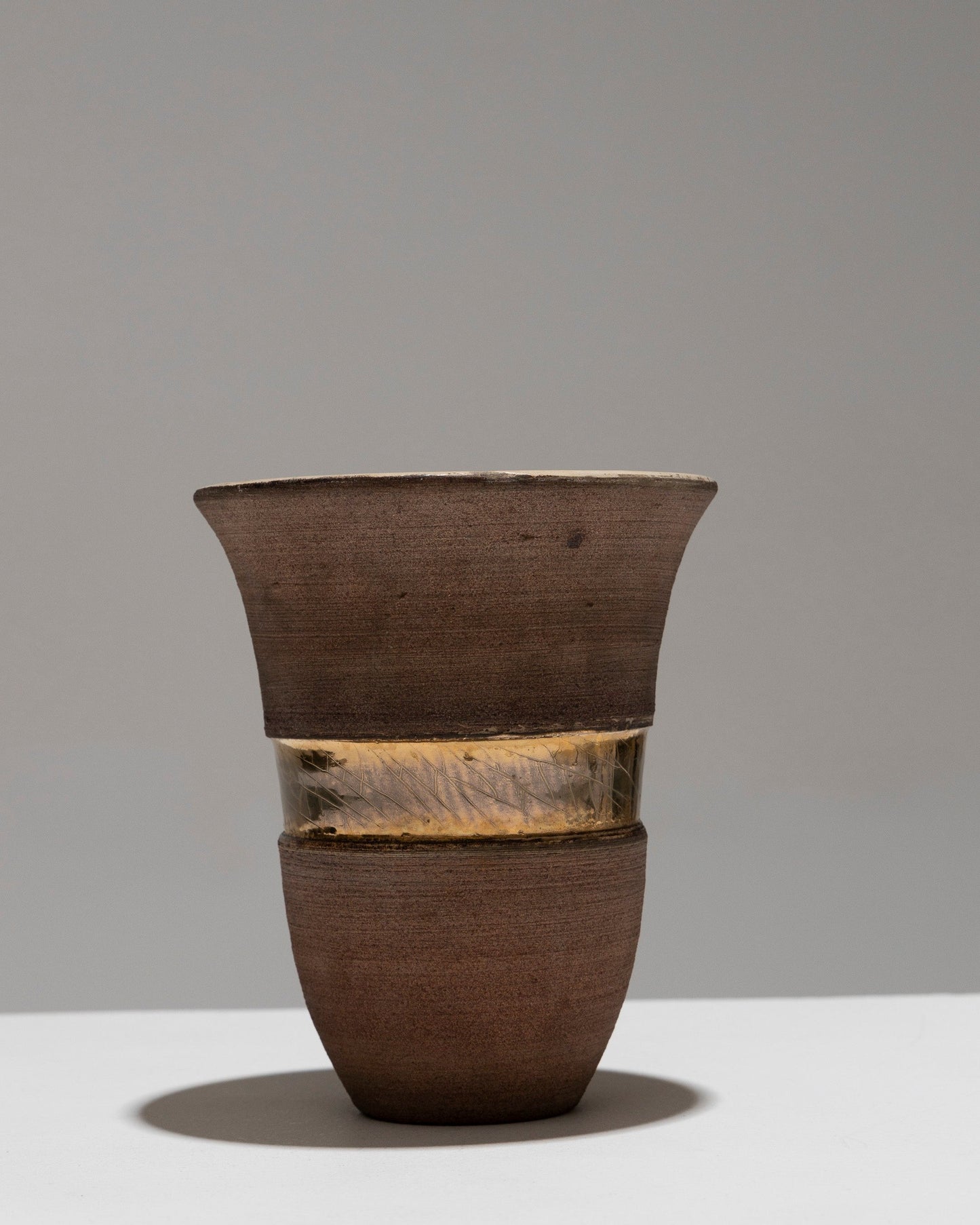 VASE COROLLE EN FAÏENCE, 1940s