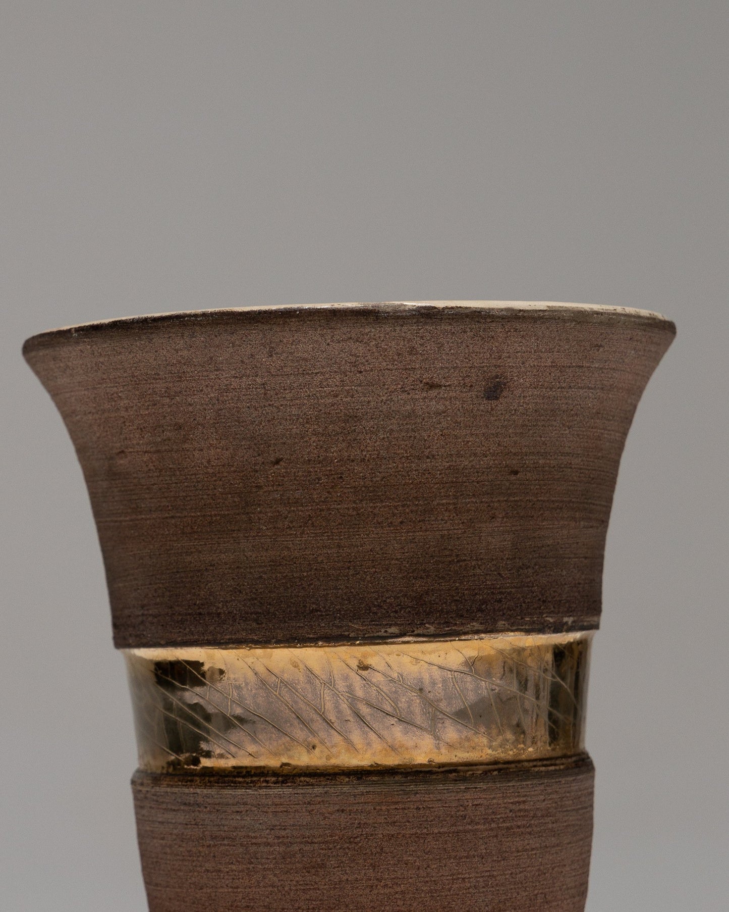 VASE COROLLE EN FAÏENCE, 1940s