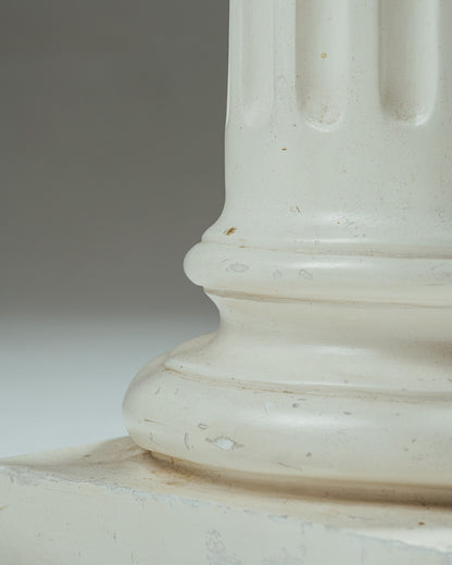 WHITE PLASTER COLUMN, 1940s