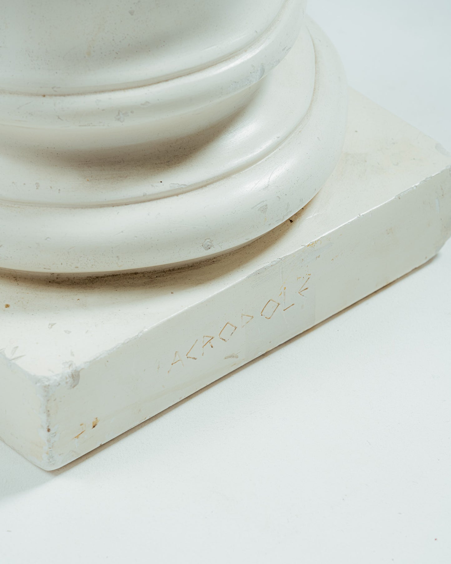 WHITE PLASTER COLUMN, 1940s