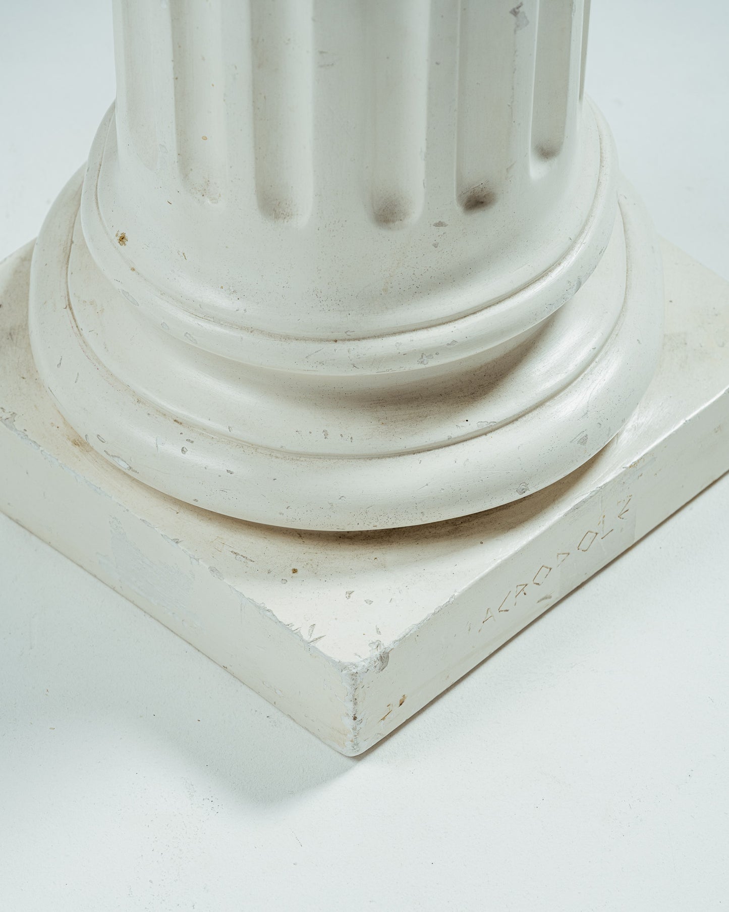WHITE PLASTER COLUMN, 1940s
