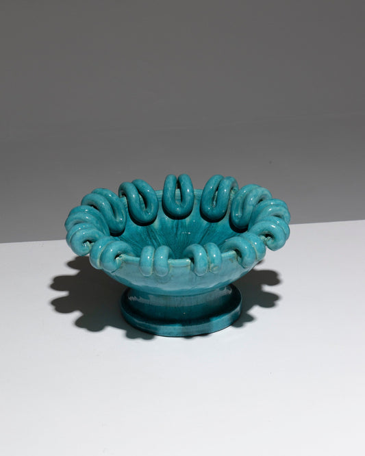 VALLAURIS EARTHENWARE FRUIT BOWL, ROBERT PICAULT, 1950s