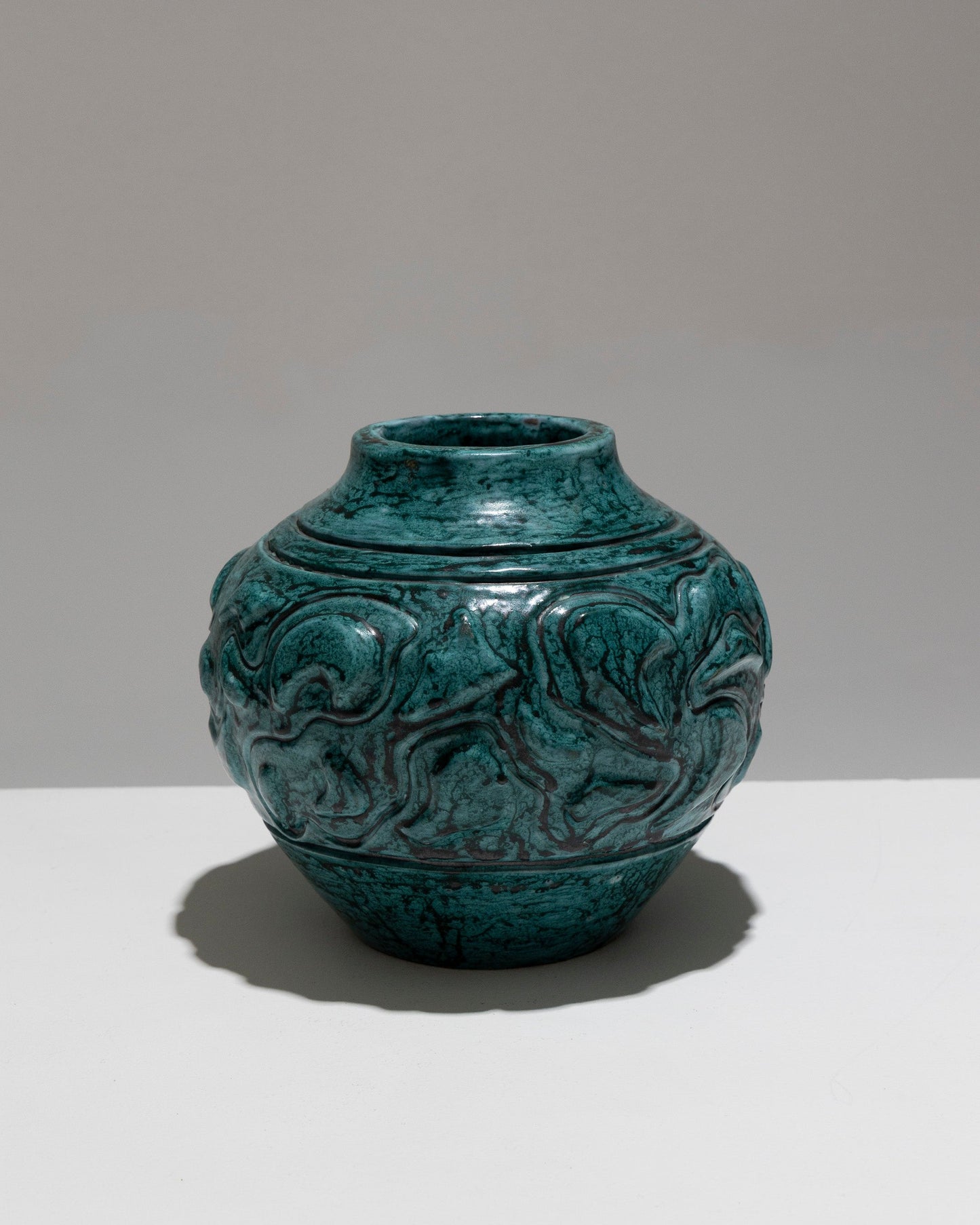 PANSU VASE IN ENAMELED STONEWARE, 1930s