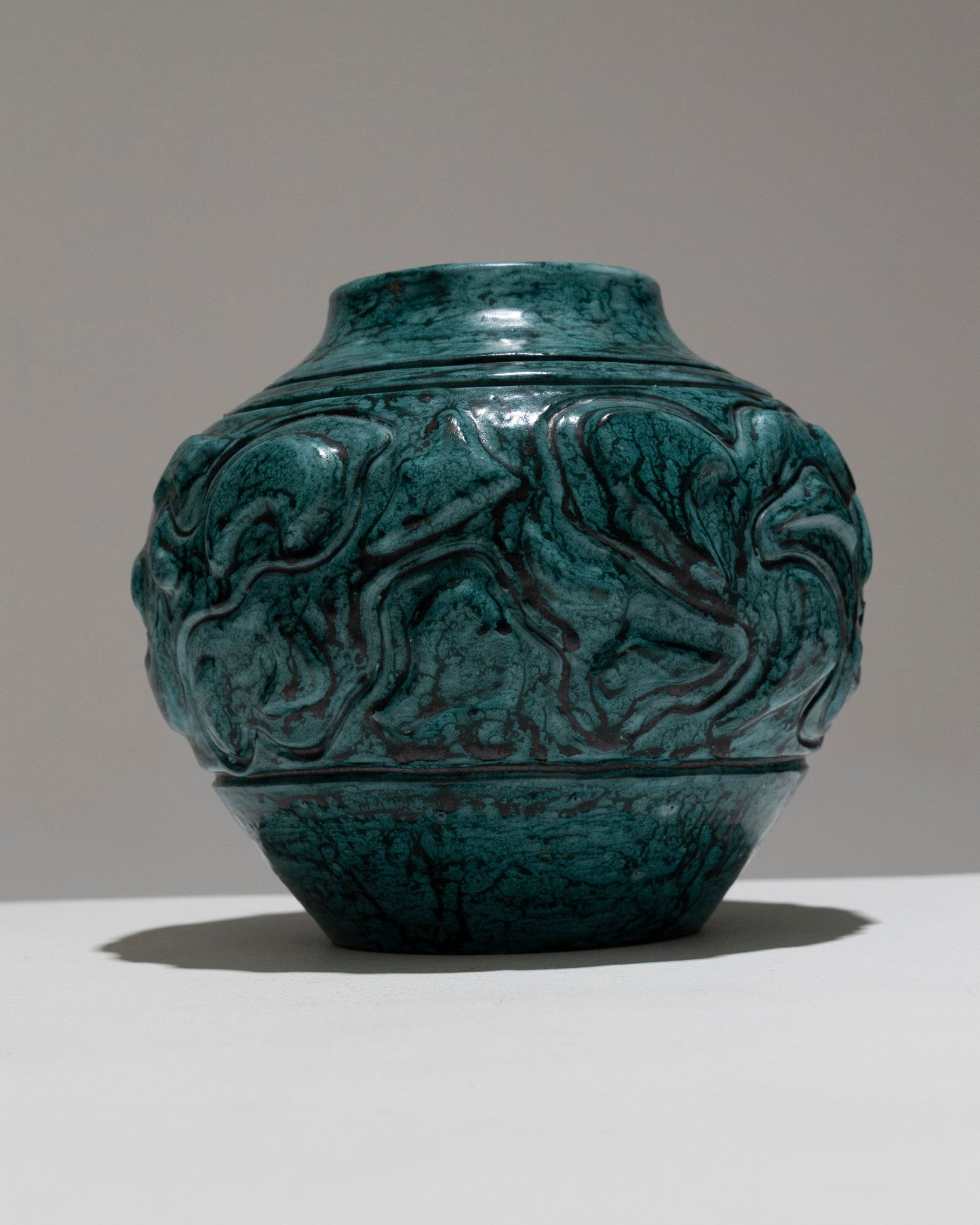 PANSU VASE IN ENAMELED STONEWARE, 1930s