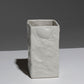 SMALL SQUARE PORCELAIN VASE, 1980s