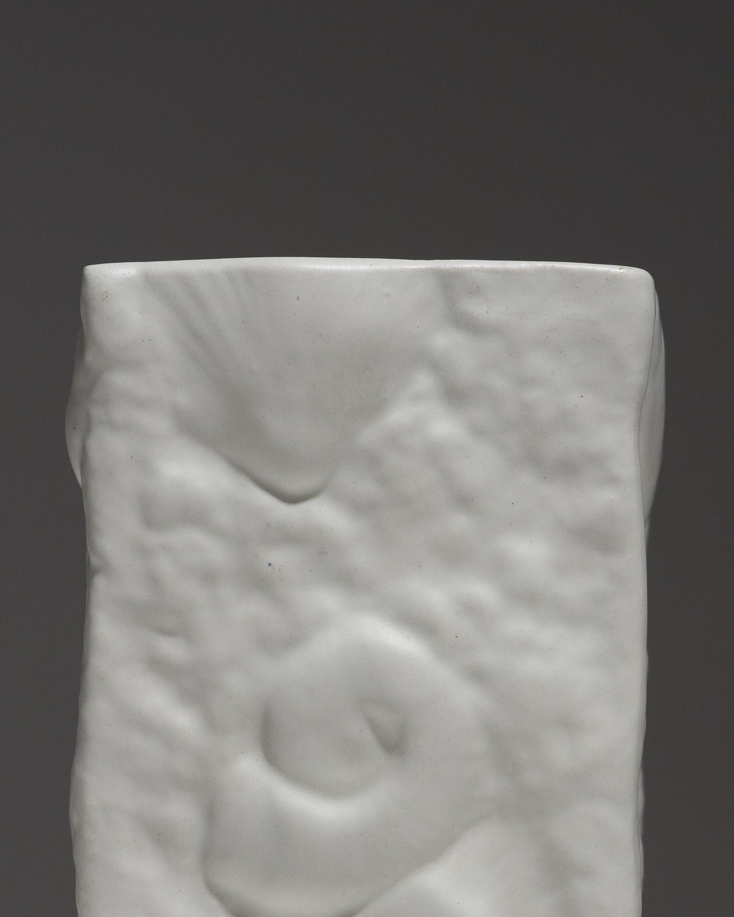 SMALL SQUARE PORCELAIN VASE, 1980s