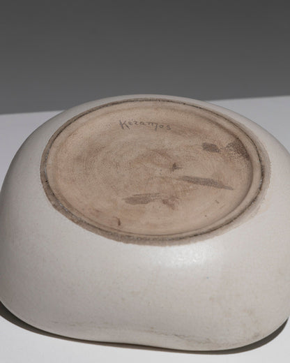 LARGE CERAMIC BOWL, KERAMOS, 1950s