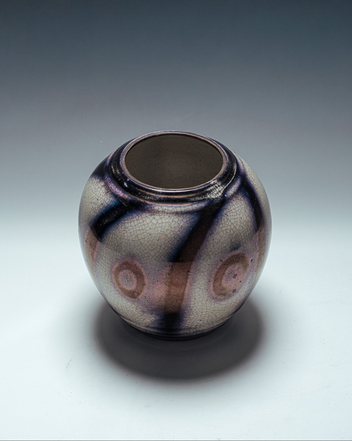 VASE OVOÏDE EN FAÏENCE, LUCIEN BRISDOUX, 1930s