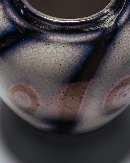 VASE OVOÏDE EN FAÏENCE, LUCIEN BRISDOUX, 1930s