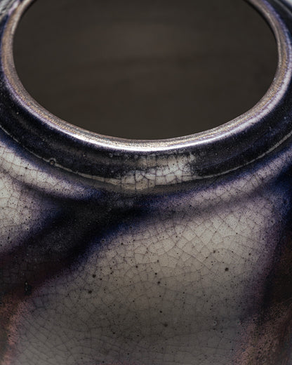 VASE OVOÏDE EN FAÏENCE, LUCIEN BRISDOUX, 1930s