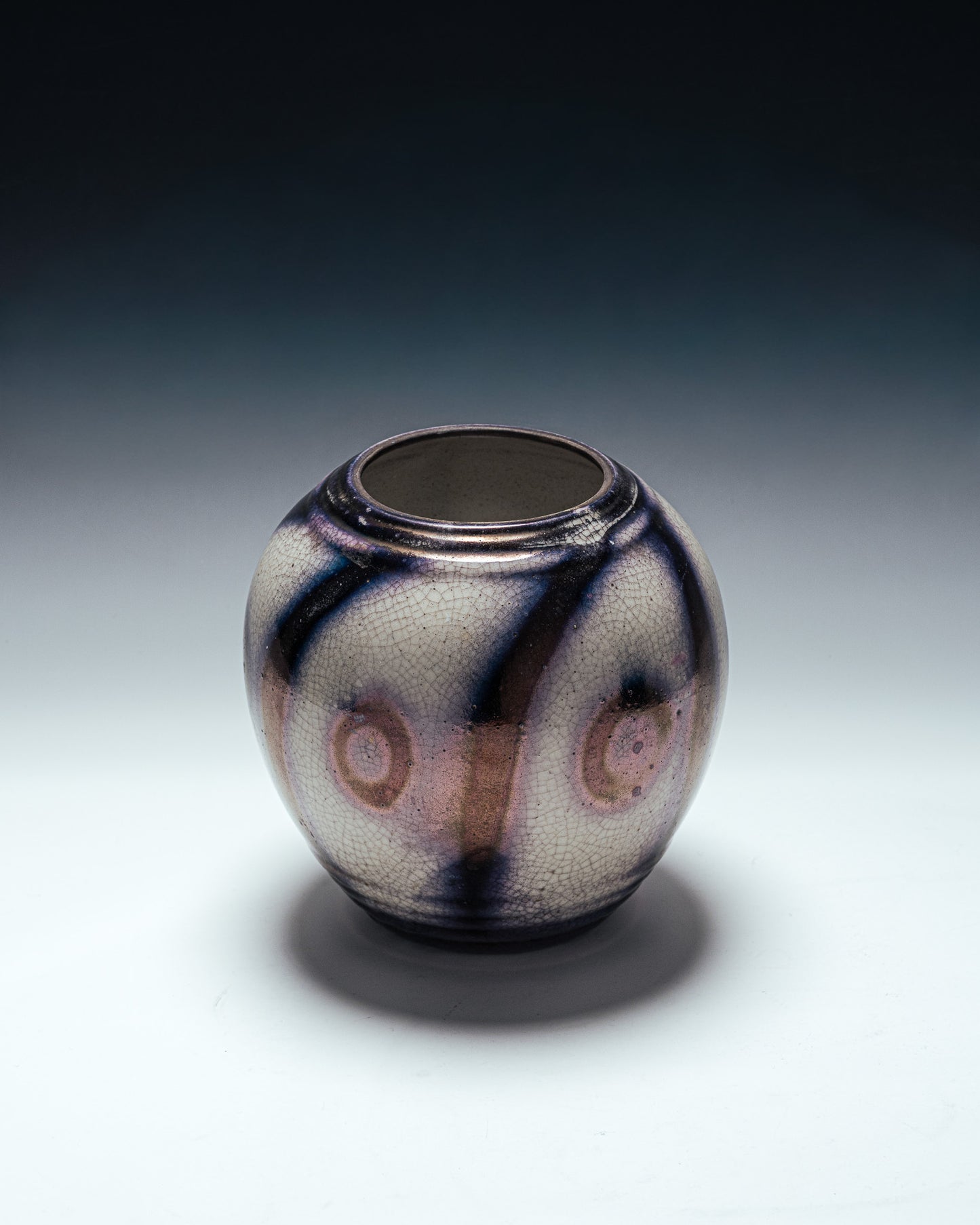 VASE OVOÏDE EN FAÏENCE, LUCIEN BRISDOUX, 1930s