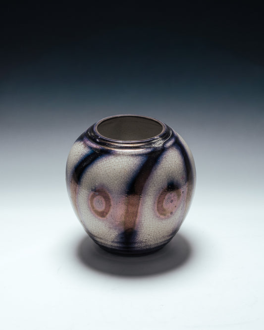 VASE OVOÏDE EN FAÏENCE, LUCIEN BRISDOUX, 1930s