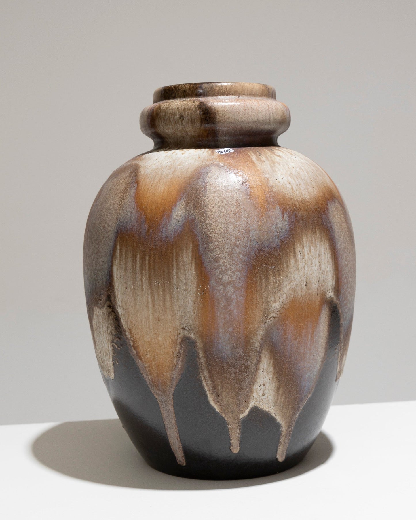 EARTHENWARE OVOID VASE "PELAGE", WEST GERMANY, 1960s