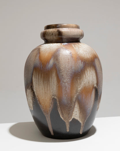 Vaso ovoidale in "peeling" di terracotta, Germania occidentale, anni '60