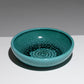 LARGE CIRCULAR TURQUOISE EARTHENWARE CUP, 1950s