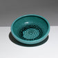 LARGE CIRCULAR TURQUOISE EARTHENWARE CUP, 1950s