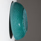 LARGE CIRCULAR TURQUOISE EARTHENWARE CUP, 1950s