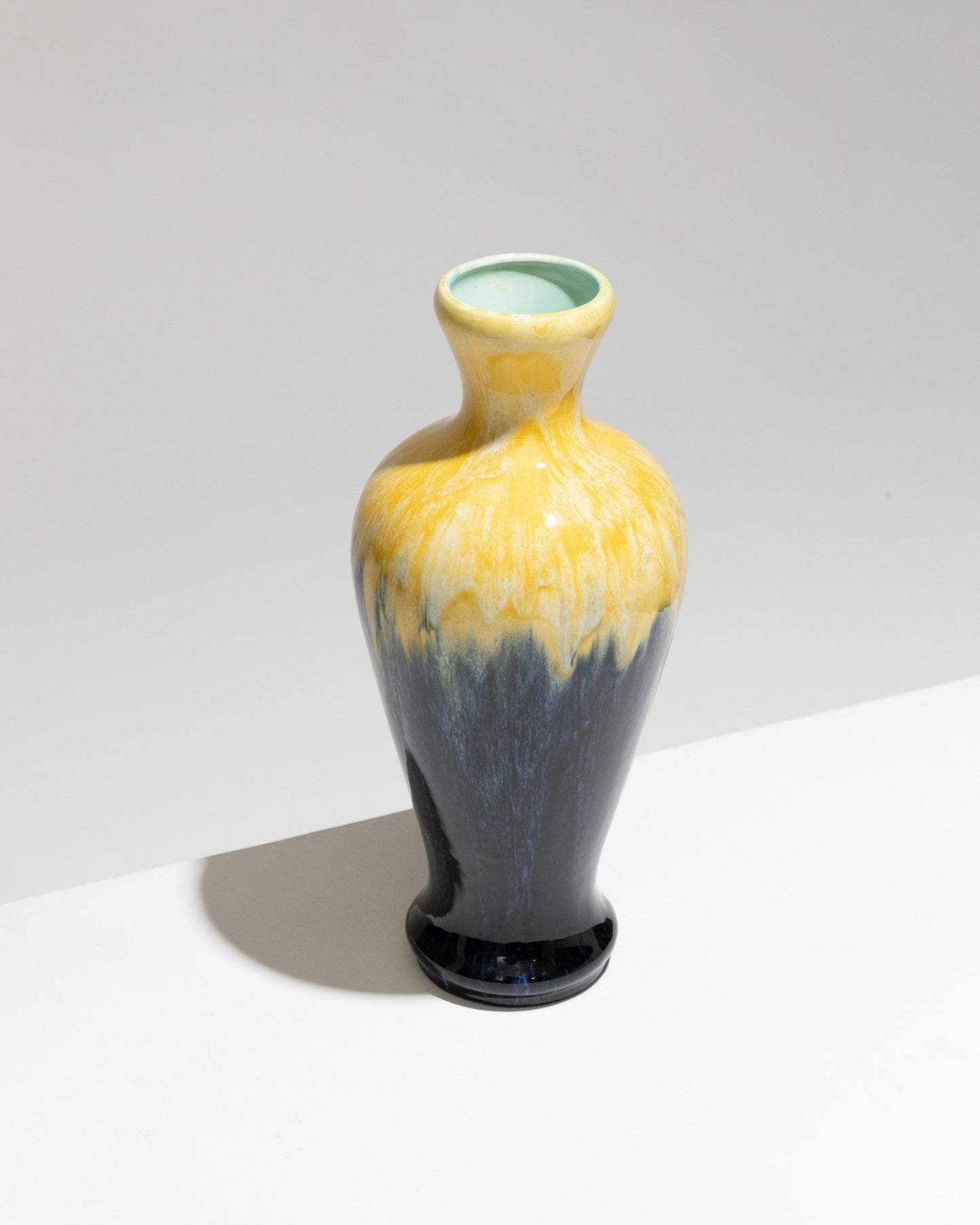 ART DECO EARTHENWARE VASE, BOCH FRÈRES KERAMIS, 1930s